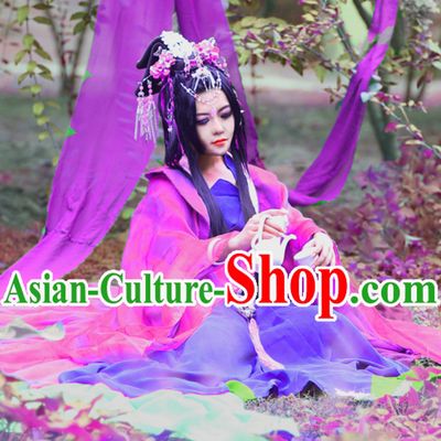 Chinese Empress Clothing and Hair Jewelry Complete Set