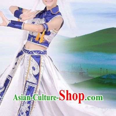 Chinese Mongolian Clothing and Hat for Women
