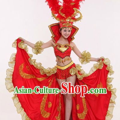 Latin Dance Costumes and Hat