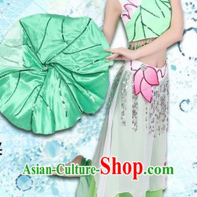 Green Lotus Folk Dance Girls Dancewear
