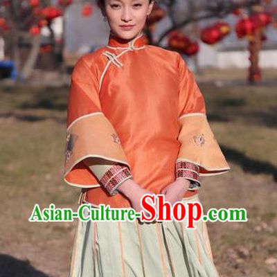 Chinese Red Sorghum TV Drama Series Folk Clothing for Women