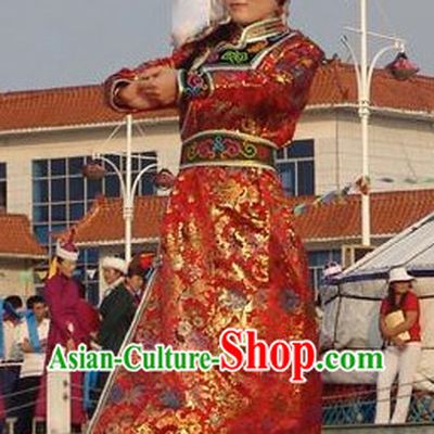 Chinese Mongolian Clothing and Hat