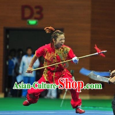 Top Shaolin Kung Fu Competition Silk Uniform