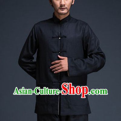 Black Traditional Martial Arts Uniforms for Men