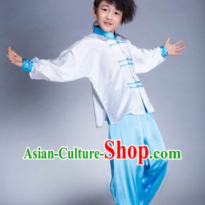 Traditional Martial Arts Silk Uniforms for Kids