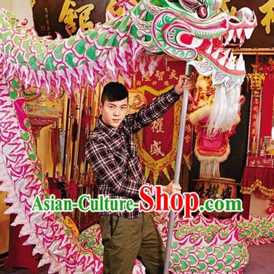 Luminous Chinese Dragon Mask Costumes Complete Set for 10 People