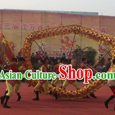 University Lighweight Net Dragon Dancing Costume Complete Set