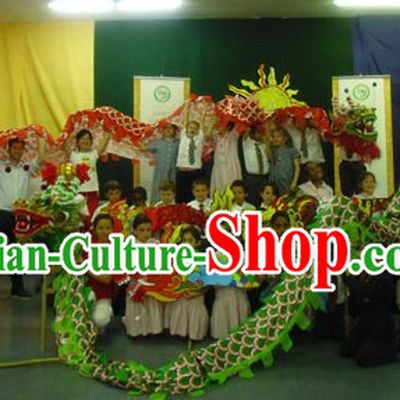Handmade Chinese New Year Children Dragon Dance Costume Complete Set