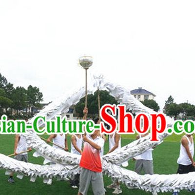White Dragon Dance Costume for 10 People