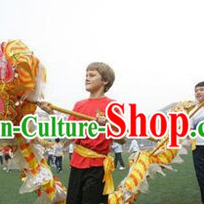 Handmade Chinese New Year Olympic Kids Dragon Dance Equipment Complete Set