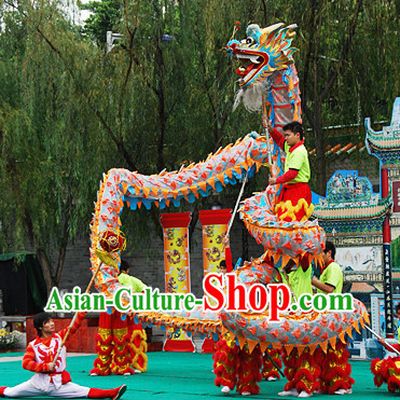 10 Meters China New Year Dragon Dance Costume for 6 People