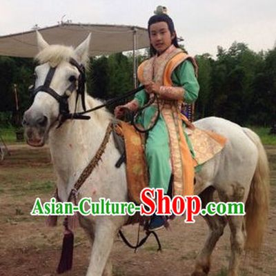 Ancient Chinese Prince Clothing and Crown Complete Set