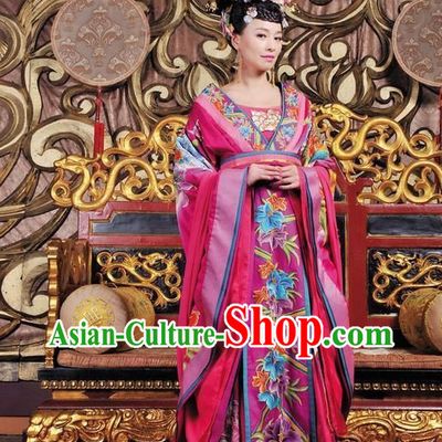 Ancient Chinese Empress Costumes and Hair Accessories Complete Set