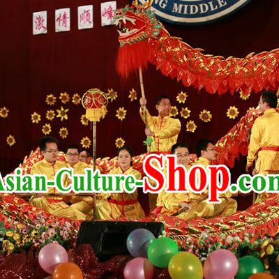 Red Lightweight Dragon Dancing Equipment Complete Set