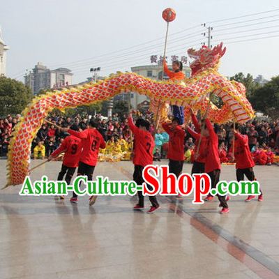 NEW Red Classical Dragon Dance Equipments Complete Set