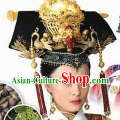 Chinese Qing Dynasty Empress Phoenix Manchu Hat