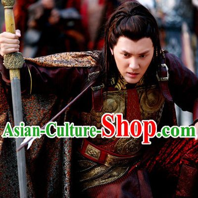 Chinese General Armor Costume and Mantle for Men