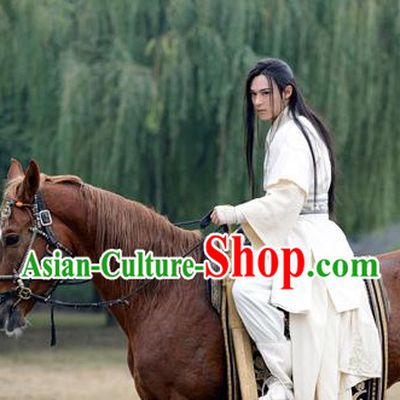 Chinese White Swordman Dress for Men