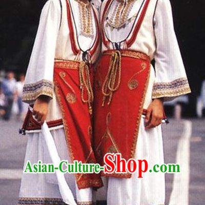 Traditional Greek Costumes and Hat for Women