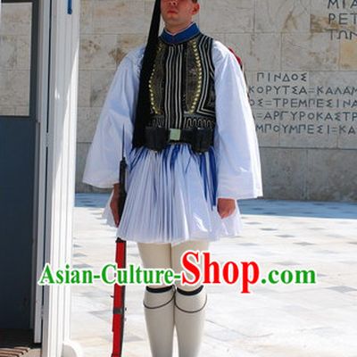 Traditional Greek Clothing and Hat Complete Set for Men