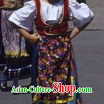 Traditional Greek Clothing and Hat Complete Set for Kids