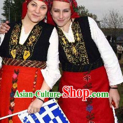 Greek Women Costumes Complete Set