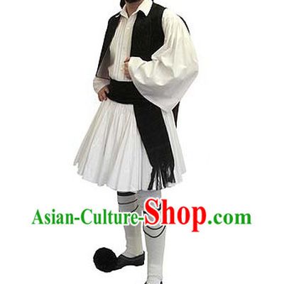 Greek Men Costumes and Hat Complete Set