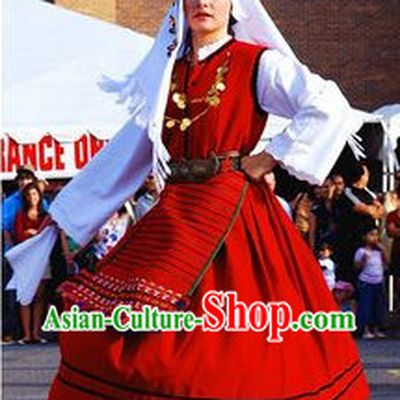 Traditional Greek Dance Costume for Women