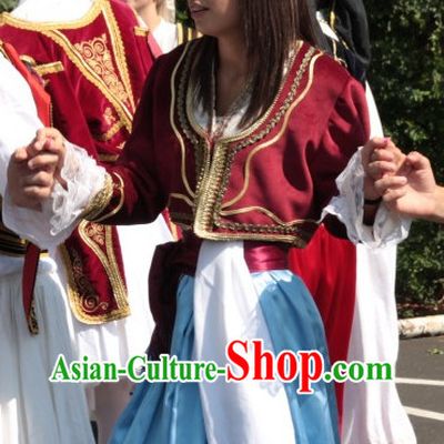Traditional Girls Greek Costumes Complete Set
