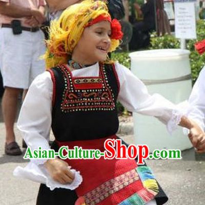 Traditonal Greek Dane Costume Complete Set for Kids