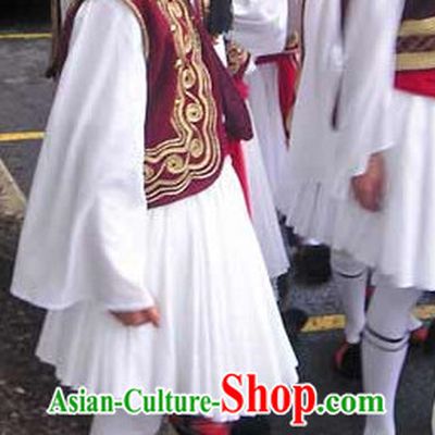 Teenager Boy Greek National Costumes Complete Set