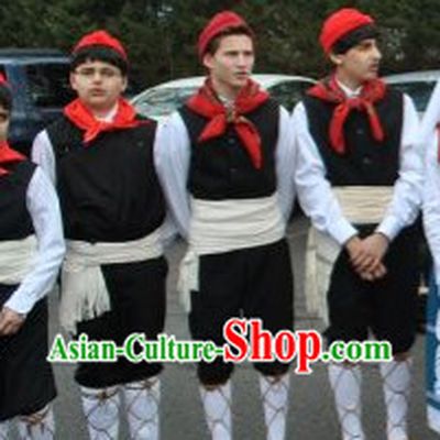 Greek Folk Male Costumes Complete Set