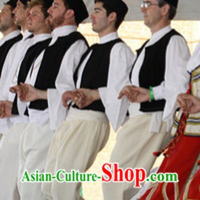 Traditional Mens Greek Dance Costumes Complete Set