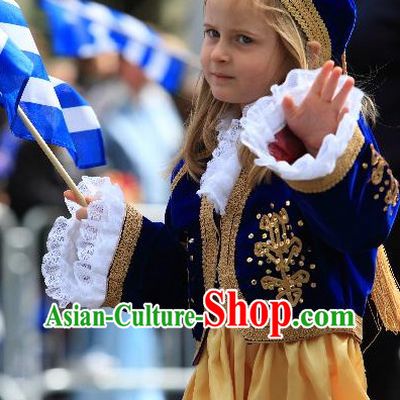 Little Girls Greek Dress Complete Set