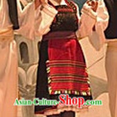 Woman Greek Dance Dress Complete Set