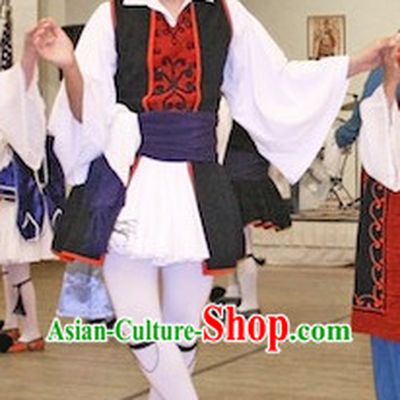 Male Greek Dance Costumes Complete Set