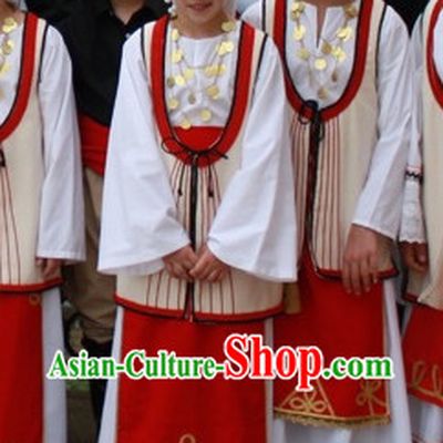 Kids Greek Dance Costumes Complete Set