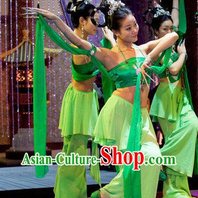 Chinese Classical Fairy Dance Costumes and Headwear