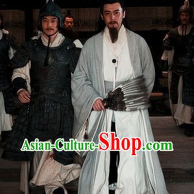 Traditional Chinese Three Legend Zhuge Liang Costume Complete Set