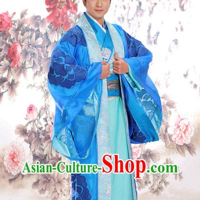 Chinese Traditional Bridegroom Clothing and Hat Complete Set