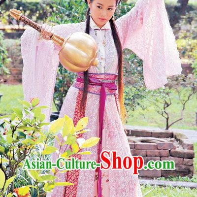 Ancient Chinese Hammer Heroines Costumes Complete Set
