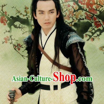 Traditional Chinese Swordman Dresses Complete Set for Men