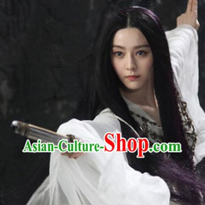 Ancient Chinese Long Black Wig for Girls