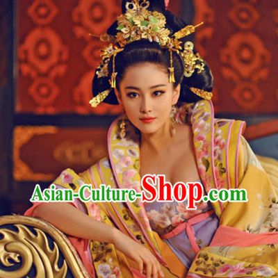 Ancient Asian Arts Traditional Chinese Empress Hair Jewelry Earrings