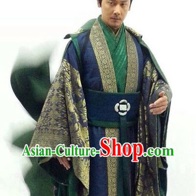 China Traditional Grey Hanfu Outfit for Men