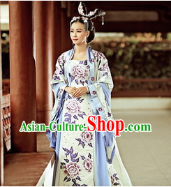 Chinese Ancient Empress Costumes and Hair Ornaments Complete Set