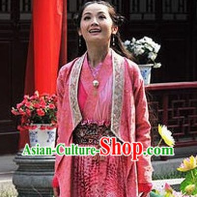 Chinese Pink Hanfu Outfit for Women