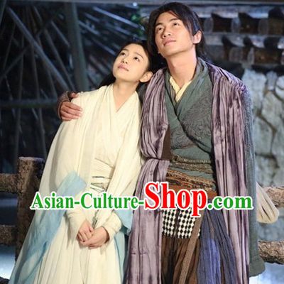 Chinese Shen Diao Xia Lv Return of the Condor Heroes Yang Guo Costumes for Men