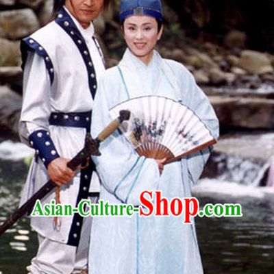 Ancient Swordsman White Costumes