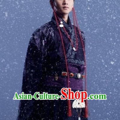 Ancient Chinese Prince Clothing and Coronet for Men